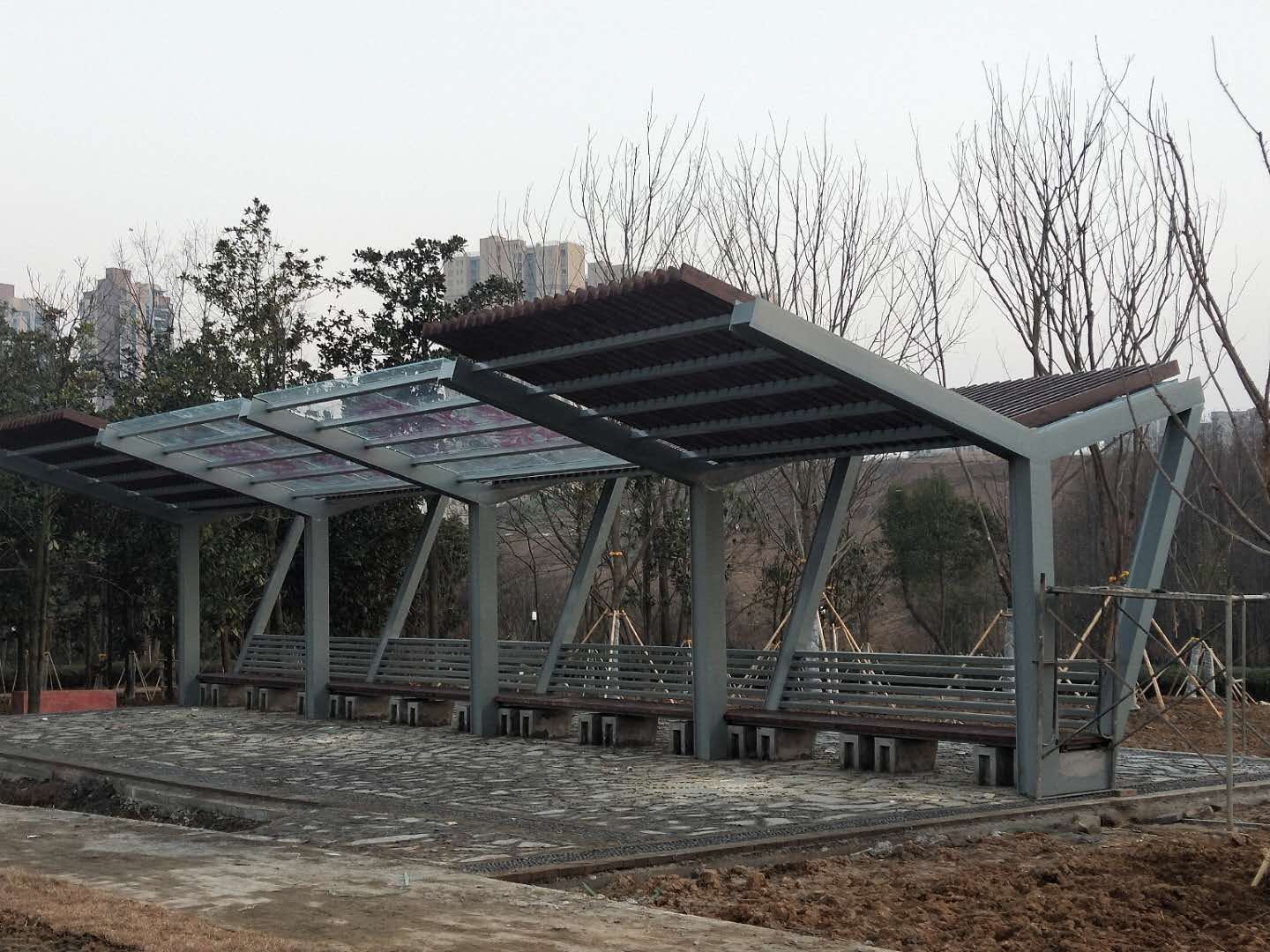 钢结构休闲廊架施工技术方案